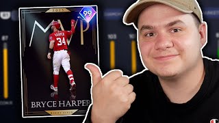 i hit TWO HOMERS with 99 BRYCE HARPER in an INSANE ranked game!!