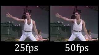 Queen - Live Aid - 25fps vs. 50fps