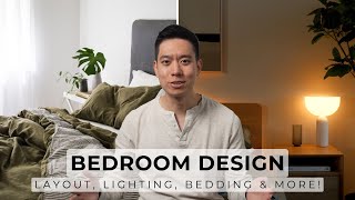How To Design A Functional &amp; Cozy Bedroom | Layout, Lighting, Storage, Bedding &amp; More