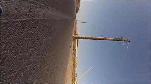 Cyclist falls over