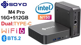 Mini PC. SOYO M4 PRO Mini PC Intel Twin Lake N150 Mini PC Computer