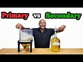 Primary vs Secondary Fermentation