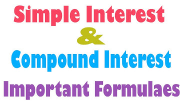Simple Interest and Compound Interest Important Formulas - Hindi (2016)