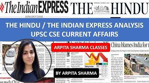 16th-October-2020 The Hindu / The Indian Express Analysis | UPSC CSE | Arpita Sharma