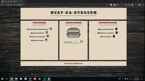 UA Bootcamp - 12: Node Express Handlebars "Burger"