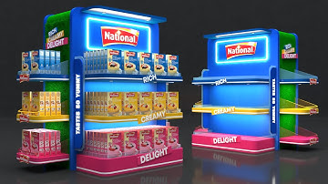 Supermarket Product Shelf | 3ds Max Tutorial