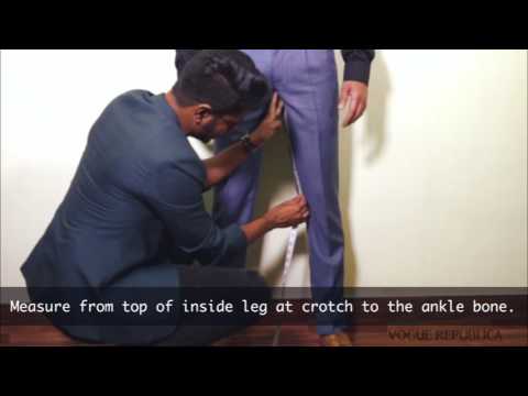 How to take trouser measurements of inseam from body? - YouTube