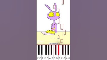 Jax😅Pomni🥰The Amazing Digital Circus Animation (@pinkorojapan) - Octave Piano Tutorial