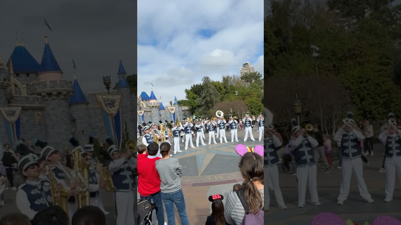 🎷 Disneyland Marching Band playing Star Wars in front of the Castle ✨ #disneyland #disney #starwars