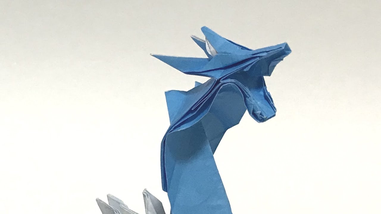 折り紙でモンハンのラギアクルスを折ってみた Monster Hunter Origami Lagiacrus Youtube