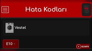 #VESTEL CAMASIR MAKINESI HATA KODLARI VE COZUMLERI