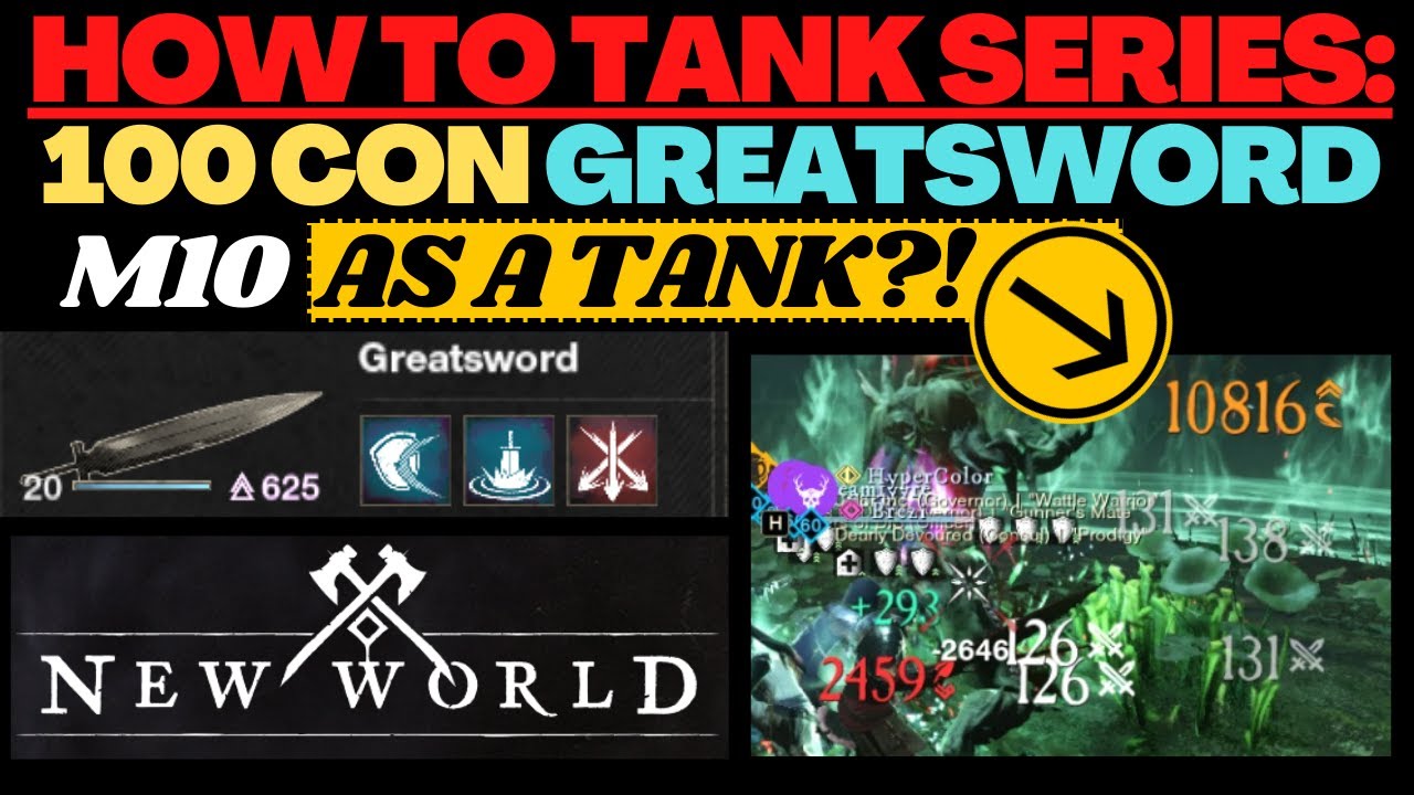 How To Tank Series High Dps GreatSword Tank Build Full Build and Guided Walk Thru Genesis M10