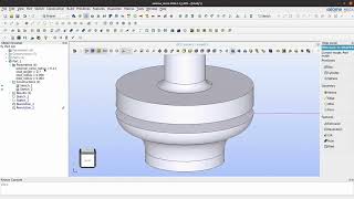 Famous Tutorial SALOME: Create geometries & GUI groups Profile