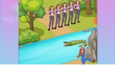 #Annoying puzzle game #level18 #Help  7 girls cross across the river