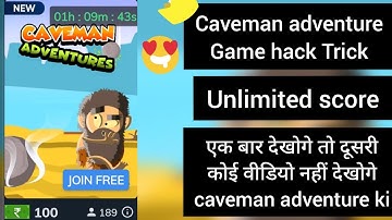 Caveman Adventure game trick #mxplayer #gameplay❣️| Unlimited score 😍 | #cavemanadventuregametrick 😎