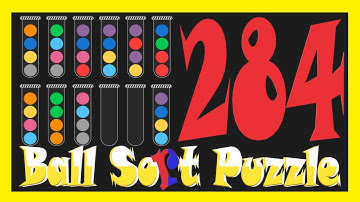 Ball Sort Puzzle Level 284 🎯No Extra Tubes😂Game Walkthrough😘