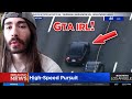 moistcr1tikal reacts to *GTA IRL* LAPD chase after armed suspect!