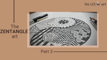 The Zentangle Art : Part 3 | Yin-Yang Zentangle Artwork