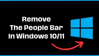 How To Remove The People Bar In Windows 10 How To Remove The People Bar In Windows 10