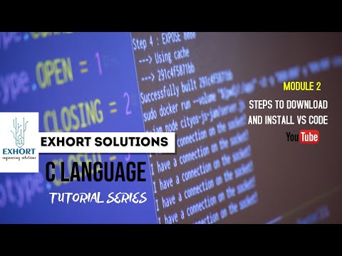 #2 STEPS TO DOWNLOAD AND INSTALL VSCODE FOR MAC AND WINDOWS USERS  | C LANGUAGE TUTORIAL