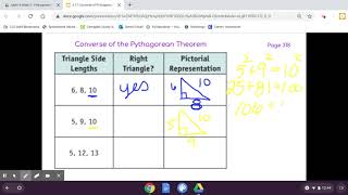 Math 8: Converse Pythagorean by Mrs. Steinmetz