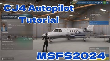Autopilot Tutorial for Cessna Citation CJ4 On Flight Simulator 2024 for Xbox X