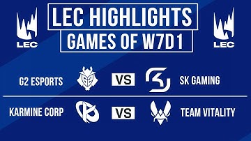 LEC Highlights ALL GAMES Week 7 Day 1 | LEC Spring 2025
