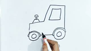 Bulldozer drawing..🚜#@ExerciseCulture #art #craetivity #easydrawing #painting #sketch #viralvideo