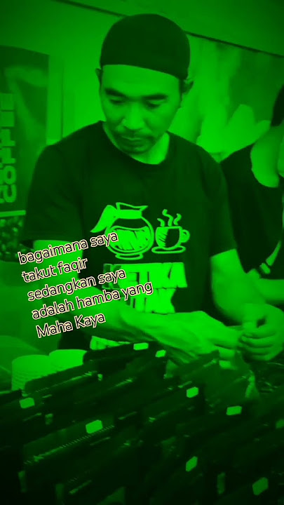 Bagaimana saya takut faqir, sedangkan saya adalah hamba yang Maha Kaya #arabic #renkura #coffee