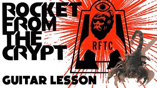 Punk Rock N Roll Guitar Lesson - On A Rope - Rocket From The Crypt