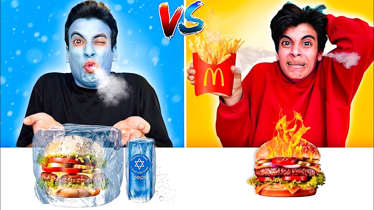 تحدي  السخن vs البارد || لمدة يوم كامل !! 😱  الحسين ( انهيار بكاء ) 😭💔