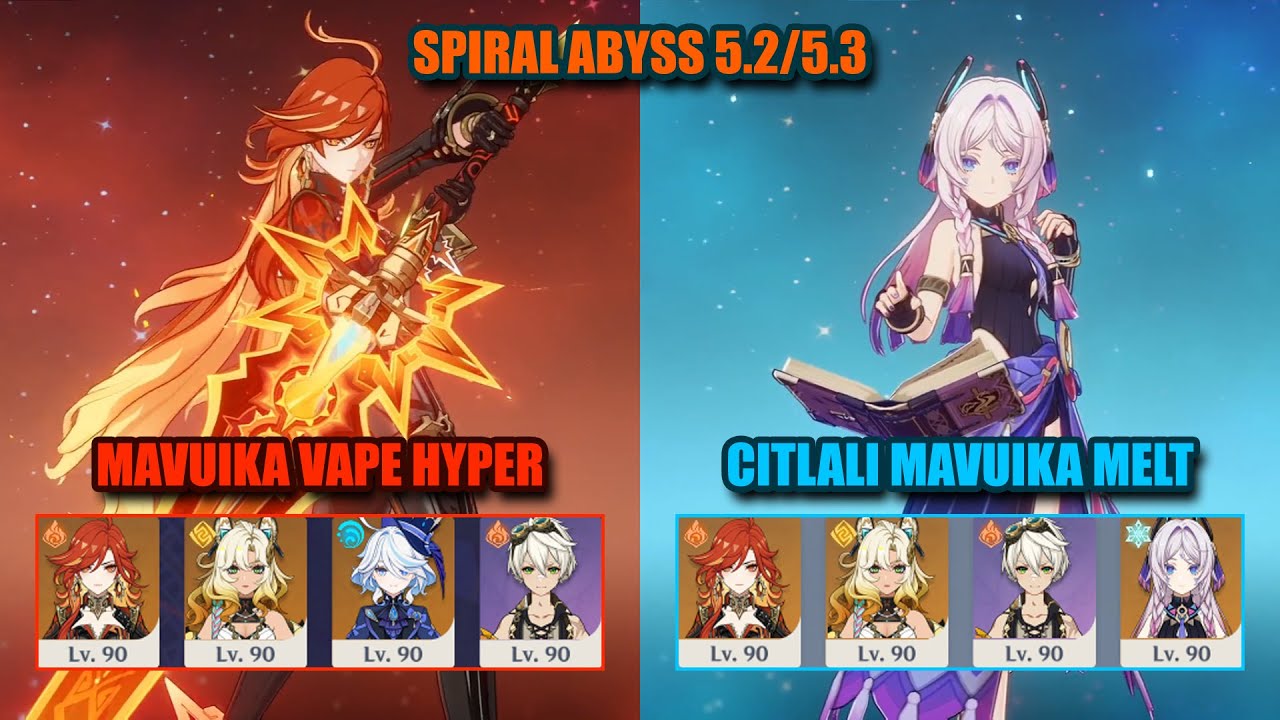 Mavuika Vaporize & Citlali Mavuika Premium Team | Spiral Abyss 5.2/5.3 |  Genshin Impact