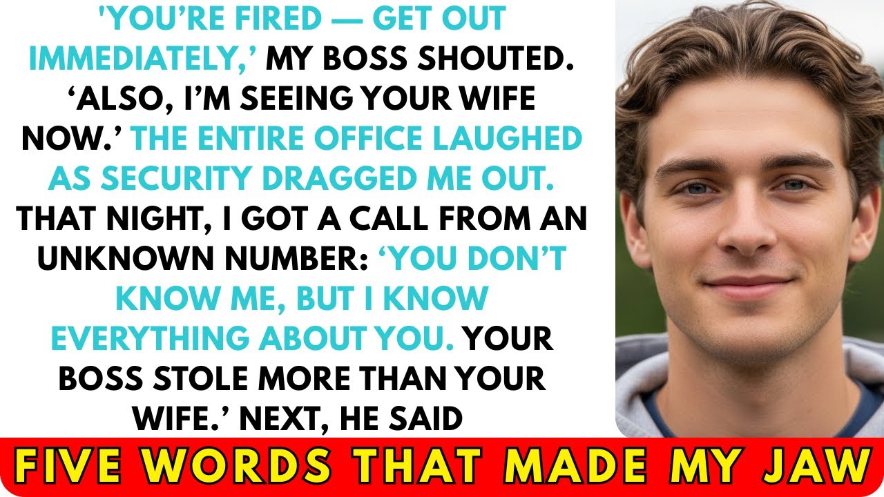 My Boss Fired Me and Said He’s Dating My Wife — That Night, a Stranger