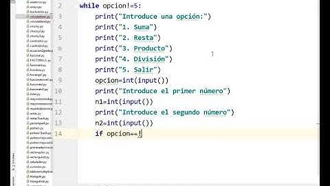 Calculadora simple Python Pycharm TIC 4 ESO Bachillerato IES Monterroso
