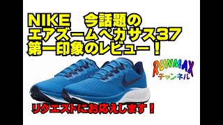 ＃004【俺の相棒】ナイキ　エア　ズーム　ペガサス37　第一印象レビュー！