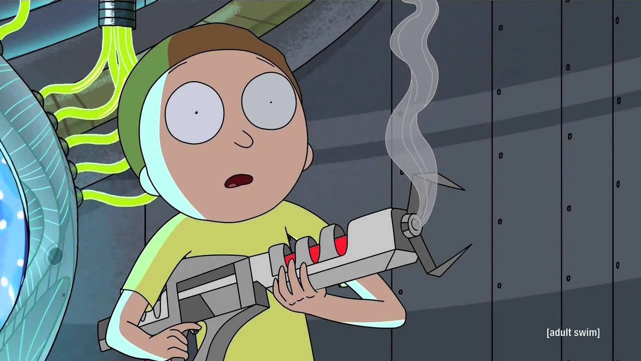 Rick and Morty - It's Ok to Shoot Them They're Robots - YouTube