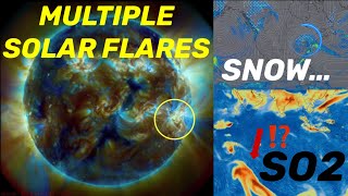 SUN Fires Multiple STRONG Solar Flares‼️ Greece 5.8 Earthquake‼️ Canada SNOW