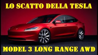 Lo scatto della Tesla 3 Long Range AWD