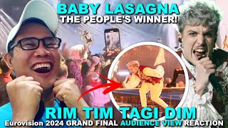 Baby Lasagna - Rim Tim Tagi Dim - AUDIENCE VIEW - Eurovision 2024 GRAND FINAL REACTION