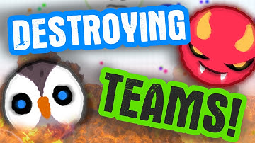 DESTROYING TEAMS IN AGARIO // Agar.io
