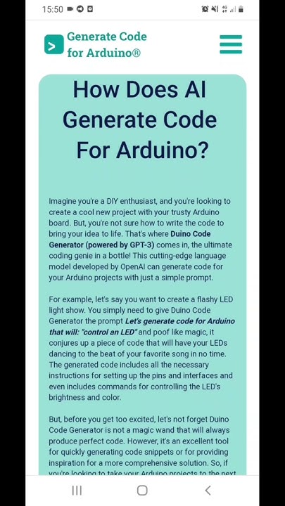 Automate Your Arduino Projects with Duino Code Generator | AI-Powered ...