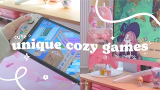 🍒 cute + cozy games for comfy vibes only | pc & nintendo switch games to chill to ✧