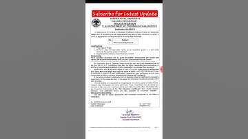 SPU Recruitment 2021