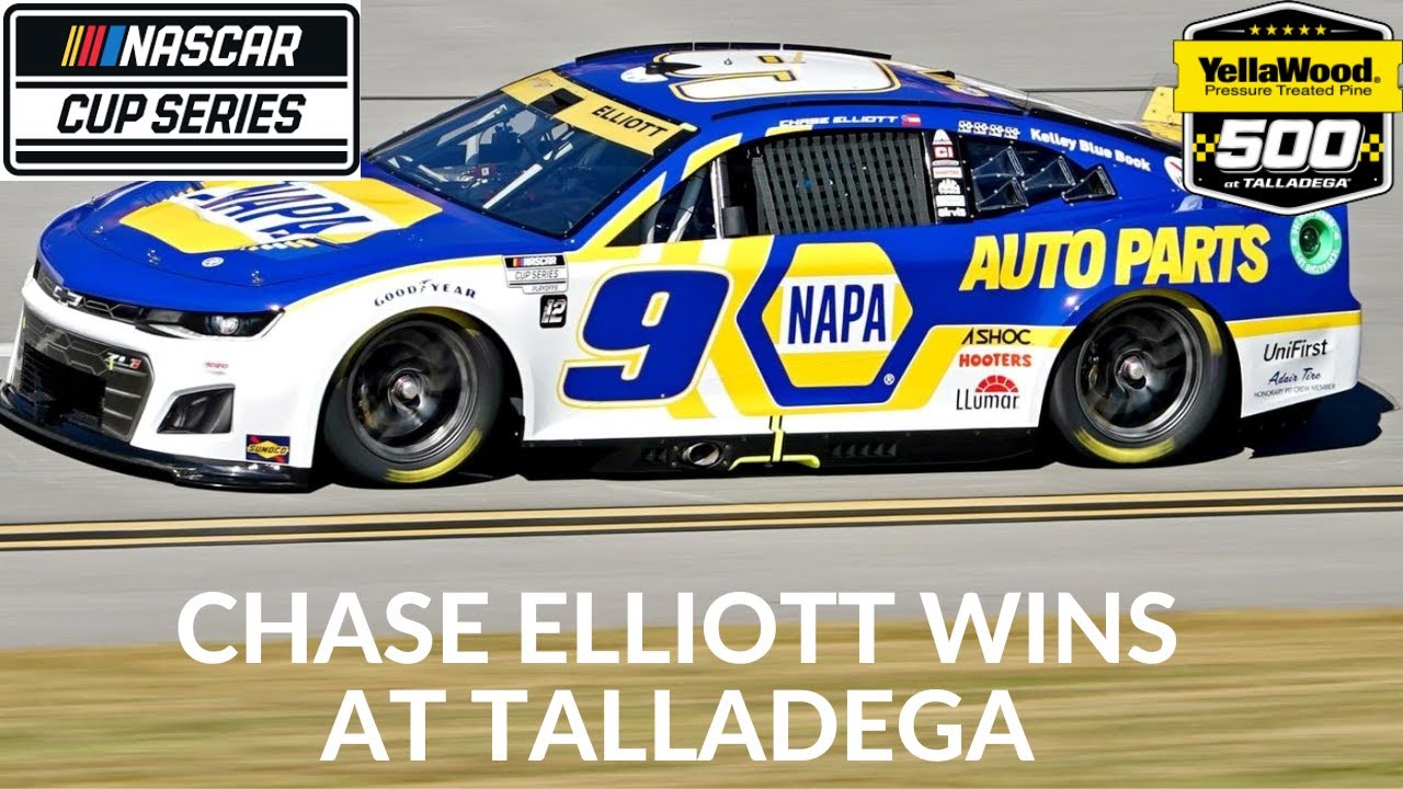 Chase Elliott Wins At Talladega YouTube