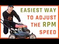 How To Adjust the RPM Speed on a Lawn Mower - Video