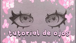 tutorial como dibujar ojos paso a paso