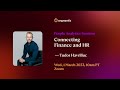 Connecting finance and hr  tudor havriliuc  orgnostic people analytics sessions