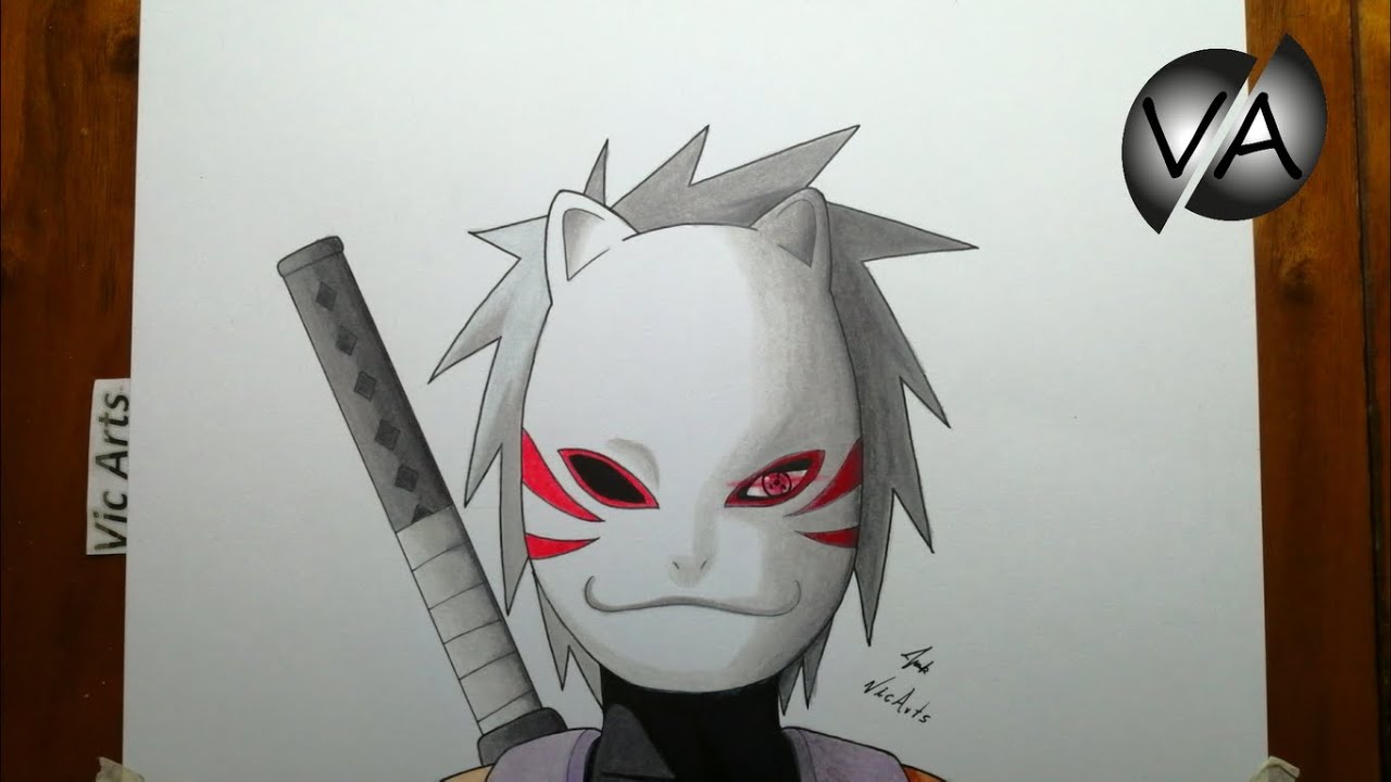 Dibujando a KAKASHI ANBU / Speed Drawing Kakashi / Vic Arts - thptnganamst.edu.vn