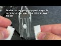 How to Re-Install a Zipper Head with the Fork Trick