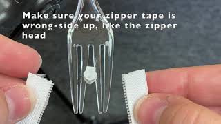 How to Re-Install a Zipper Head with the Fork Trick